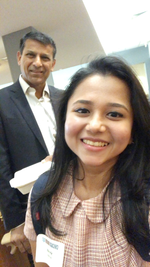 Shristi Banka with Raghuram Rajan, ex-Governor of the Reserve Bank of India